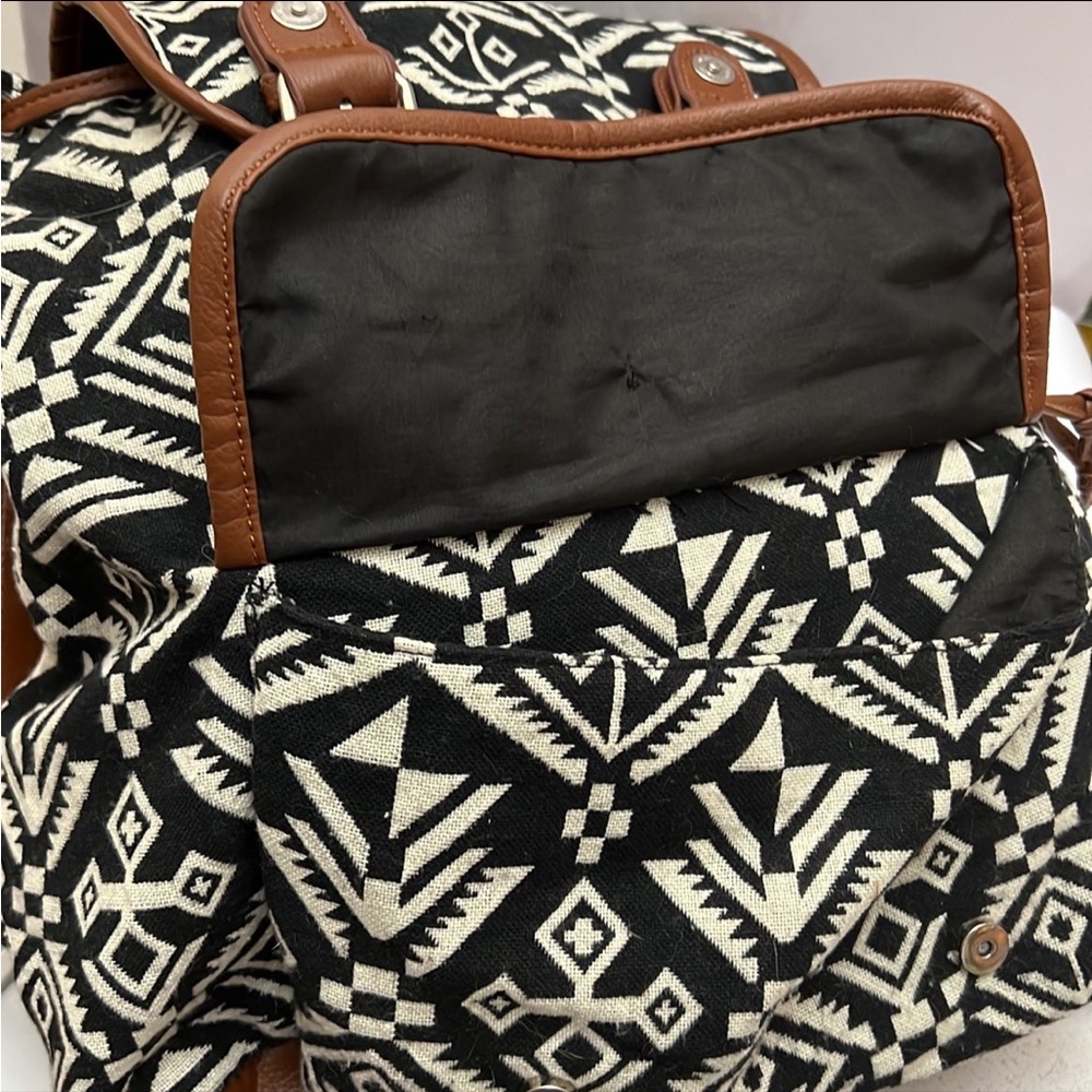 Calypso Studios Tribal Print Drawstring Backpack - image 6